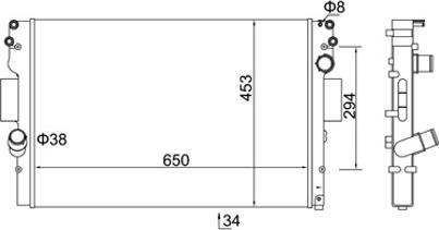 Hart 614 517 - Jäähdytin,moottorin jäähdytys inparts.fi