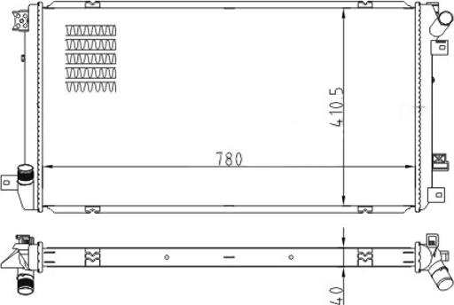 Hart 616 612 - Jäähdytin,moottorin jäähdytys inparts.fi