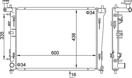 Hart 611 900 - Jäähdytin,moottorin jäähdytys inparts.fi