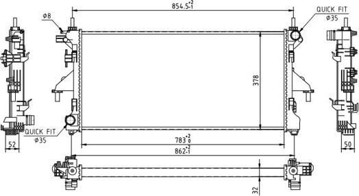 Hart 611 191 - Jäähdytin,moottorin jäähdytys inparts.fi