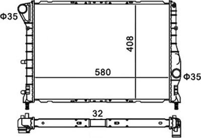 Hart 611 804 - Jäähdytin,moottorin jäähdytys inparts.fi