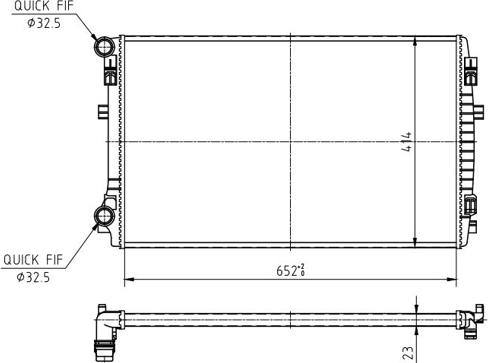 Hart 618 611 - Jäähdytin,moottorin jäähdytys inparts.fi