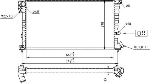 Hart 637 135 - Jäähdytin,moottorin jäähdytys inparts.fi