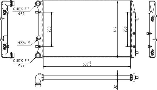 Hart 620 251 - Jäähdytin,moottorin jäähdytys inparts.fi