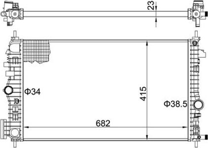 Hart 620 207 - Jäähdytin,moottorin jäähdytys inparts.fi