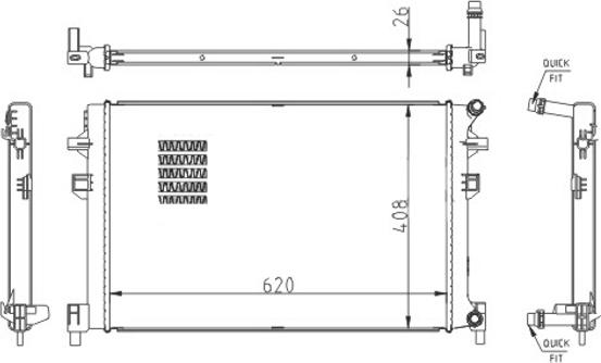 Hart 623 790 - Jäähdytin,moottorin jäähdytys inparts.fi