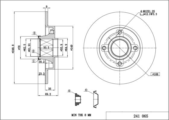 Hart 241 065 - Jarrulevy inparts.fi