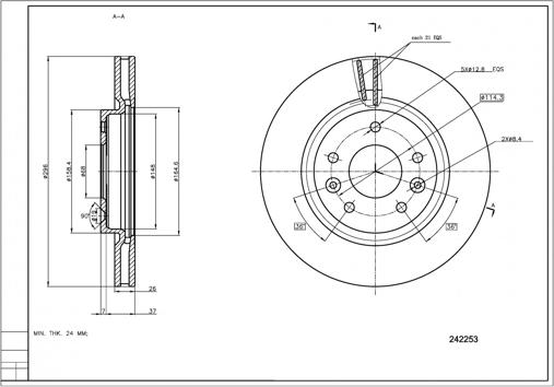 Hart 242 253 - Jarrulevy inparts.fi