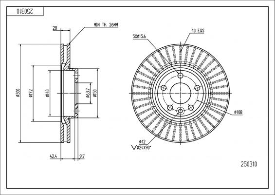 Hart 250 310 - Jarrulevy inparts.fi