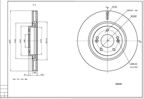 Hart 250 339 - Jarrulevy inparts.fi