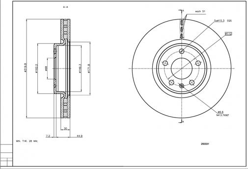 Hart 250 331 - Jarrulevy inparts.fi