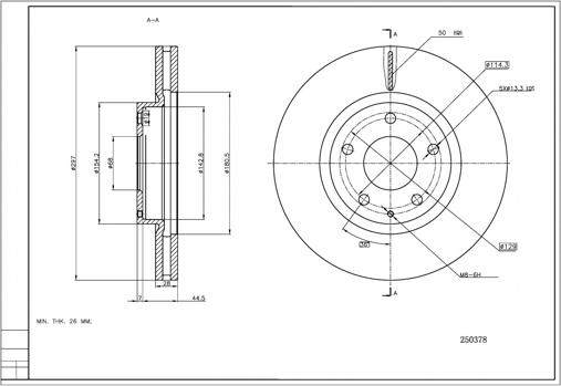 Hart 250 378 - Jarrulevy inparts.fi