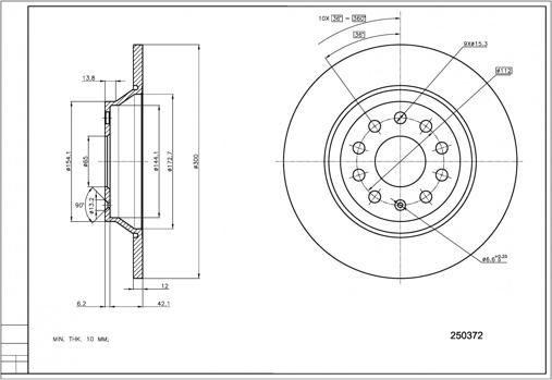 Hart 250 372 - Jarrulevy inparts.fi