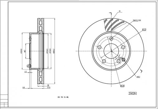 Hart 250 261 - Jarrulevy inparts.fi