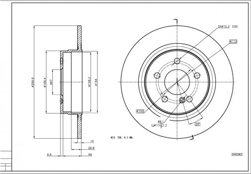 Hart 250 262 - Jarrulevy inparts.fi