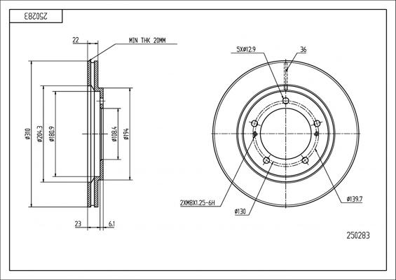 Hart 250 283 - Jarrulevy inparts.fi