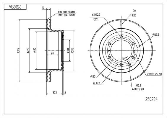 Hart 250 234 - Jarrulevy inparts.fi