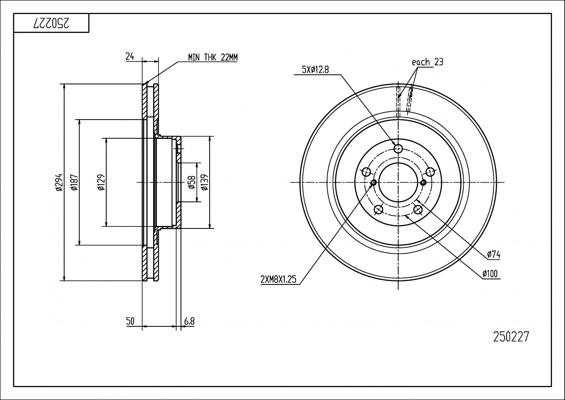 Hart 250 227 - Jarrulevy inparts.fi