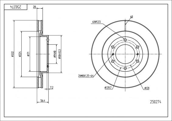 Hart 250 274 - Jarrulevy inparts.fi