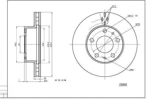 Hart 230 993 - Jarrulevy inparts.fi