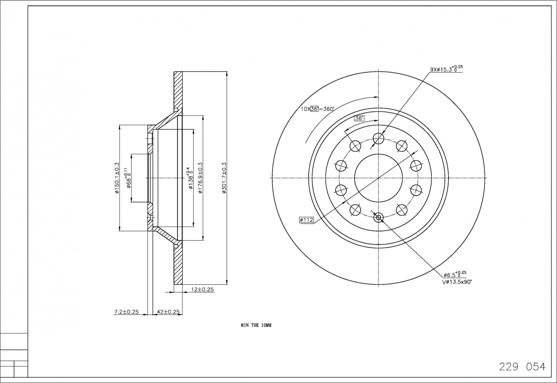 Hart 229 054 - Jarrulevy inparts.fi