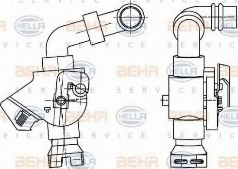 HELLA 9XL 351 341-061 - Jäähdytysnesteen säätöventtiili inparts.fi