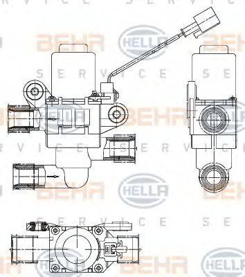 HELLA 9XL 351 328-361 - Jäähdytysnesteen säätöventtiili inparts.fi