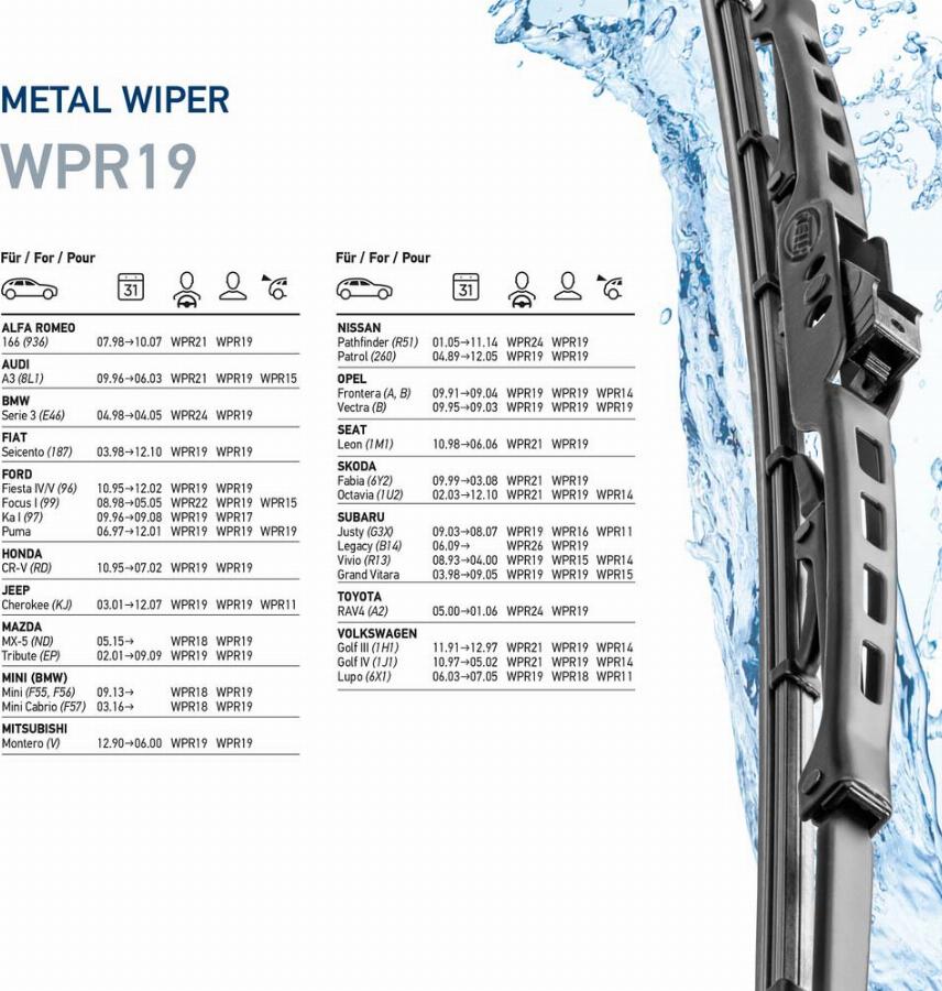 HELLA 9XW 190 253-191 - Pyyhkijänsulka inparts.fi