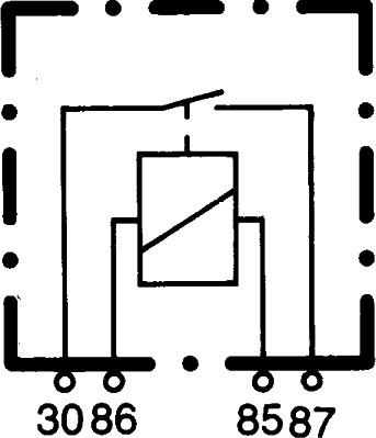 HELLA 4RA 965 400-031 - Rele, työvirta inparts.fi