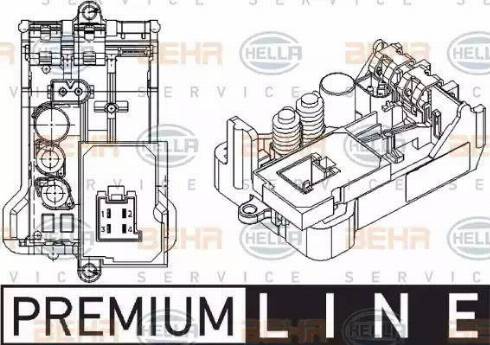 HELLA 5HL 351 029-061 - Säädin, lämmityslaitteen puhallin inparts.fi