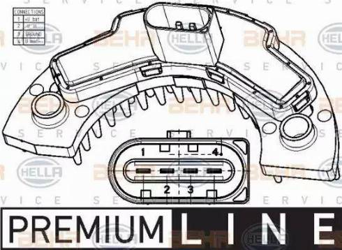 HELLA 5HL 351 029-101 - Säädin, lämmityslaitteen puhallin inparts.fi