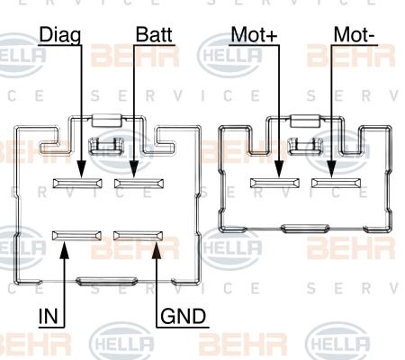 HELLA 5HL 351 332-481 - Säädin, lämmityslaitteen puhallin inparts.fi