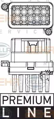 HELLA 5HL 351 332-341 - Säädin, lämmityslaitteen puhallin inparts.fi