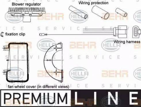 HELLA 5HL 351 320-801 - Säädin, lämmityslaitteen puhallin inparts.fi