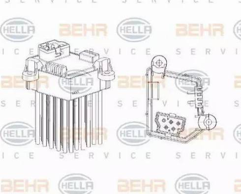 HELLA 5HL 351 321-191 - Säädin, lämmityslaitteen puhallin inparts.fi