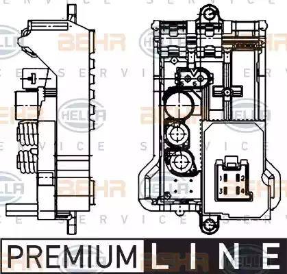 HELLA 5HL 351 321-141 - Säädin, lämmityslaitteen puhallin inparts.fi