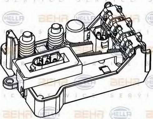 HELLA 5HL 351 321-151 - Säädin, lämmityslaitteen puhallin inparts.fi