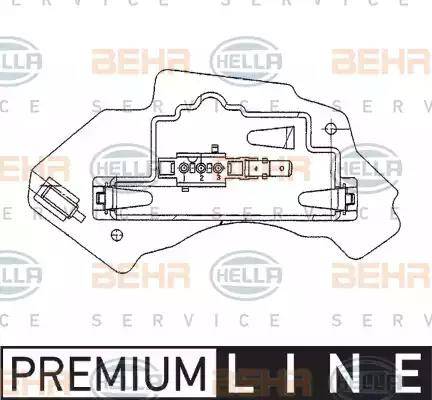 HELLA 5HL 351 321-131 - Säädin, lämmityslaitteen puhallin inparts.fi