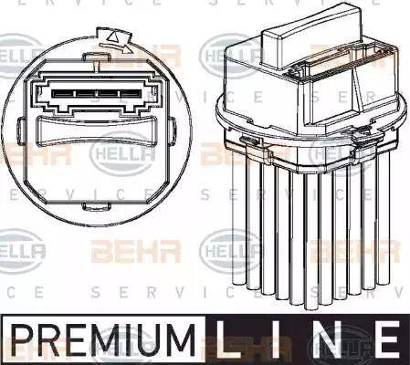 HELLA 5HL 351 321-321 - Säädin, lämmityslaitteen puhallin inparts.fi