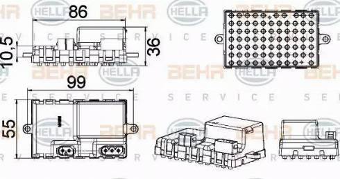 HELLA 5HL 351 321-211 - Säädin, lämmityslaitteen puhallin inparts.fi