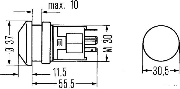 HELLA 6HF 003 916-031 - Varoitusvilkkukytkin inparts.fi