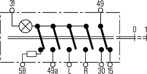 HELLA 6HH 004 175-021 - Varoitusvilkkukytkin inparts.fi