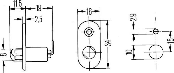 HELLA 6ZF 004 365-011 - Ovikytkin inparts.fi