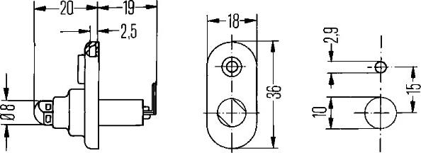 HELLA 6ZF 004 365-031 - Ovikytkin inparts.fi