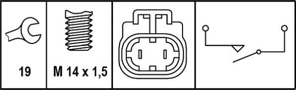 HELLA 6ZF 008 621-291 - Kytkin, peruutusvalo inparts.fi