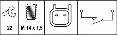 HELLA 6ZF 010 965-001 - Kytkin, peruutusvalo inparts.fi