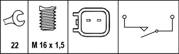 HELLA 6ZF 010 965-031 - Kytkin, peruutusvalo inparts.fi