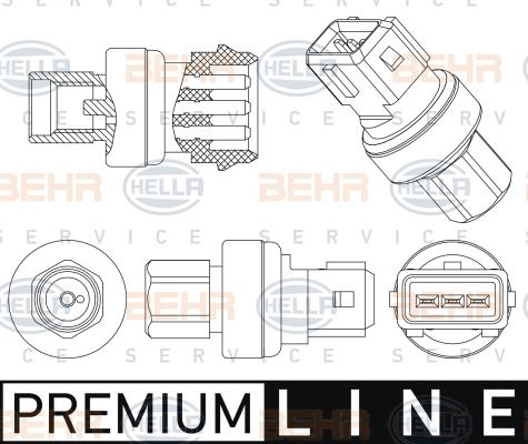 HELLA 6ZL 351 006-501 - Painekytkin, ilmastointilaite inparts.fi