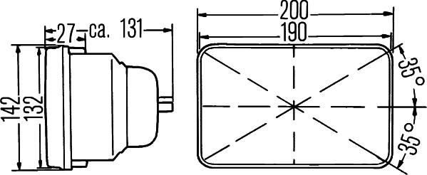 HELLA 1AE 003 427-011 - Ajovalosarja, ajovalo inparts.fi