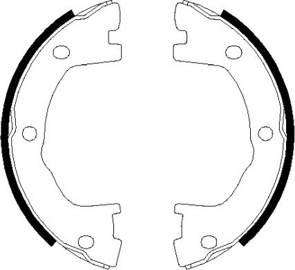 HELLA 8DA 355 050-501 - Jarrukenkäsarja, seisontajarru inparts.fi